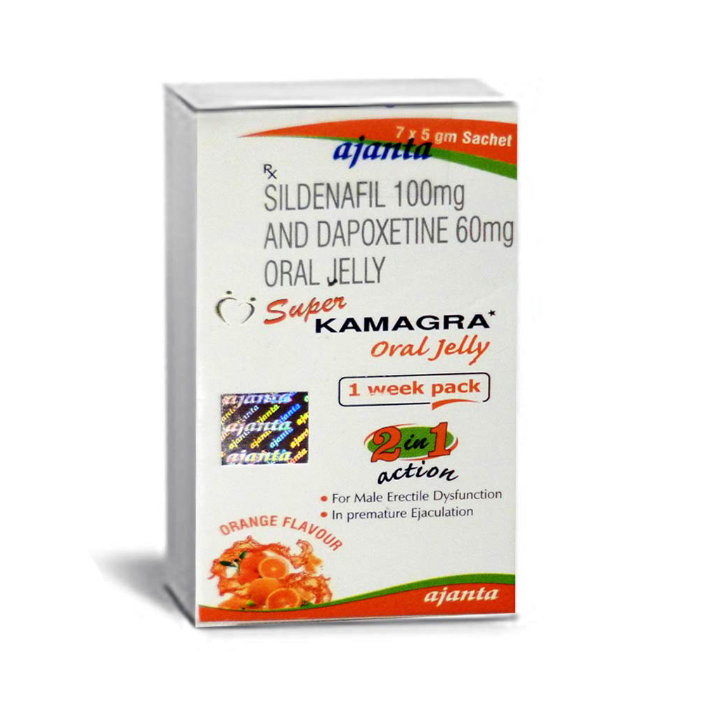 슈퍼카마그라 젤리 (실데나필 100mg+다폭세틴 60mg)