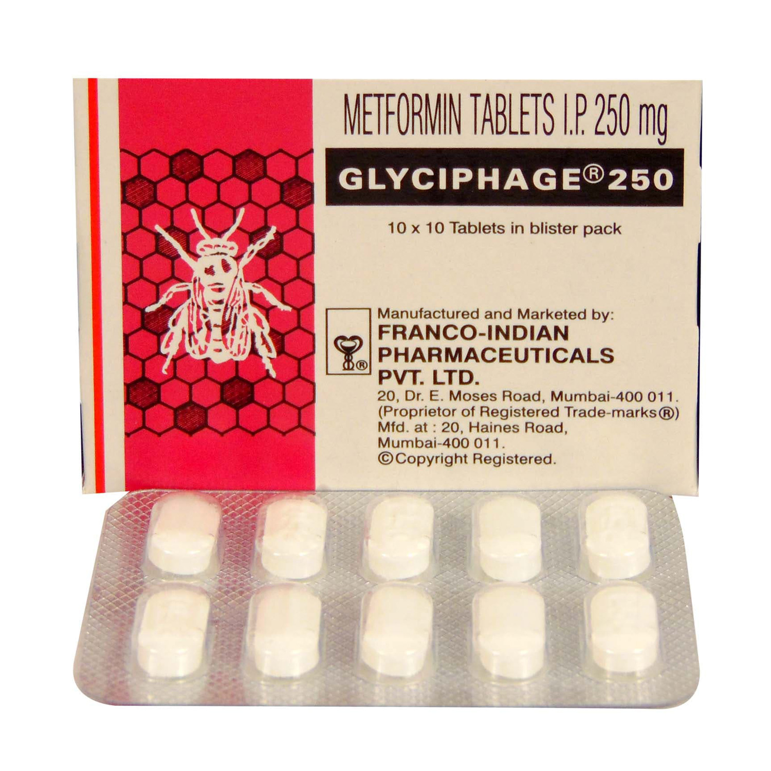 글리시파지 250 (메트포르민 250mg)