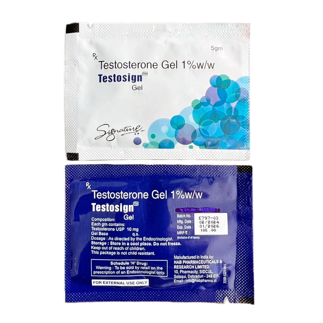 테스토사인 겔 (테스토스테론 1%) - Image 2